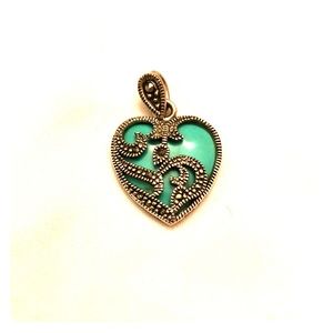 Sterling silver heart pendant
